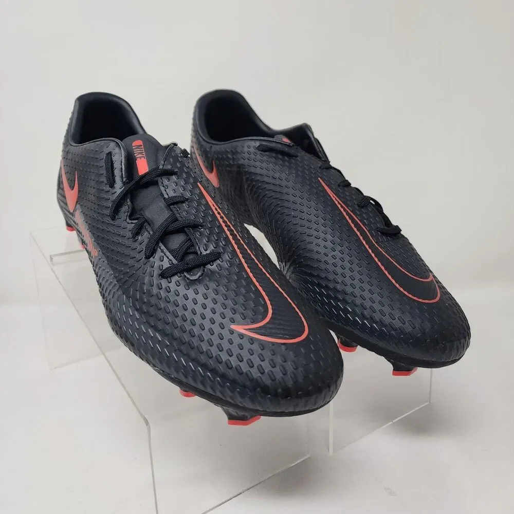 Nike Phantom GT Soccer Cleats Shoes Mens 11 Black Red FG Logo Performance